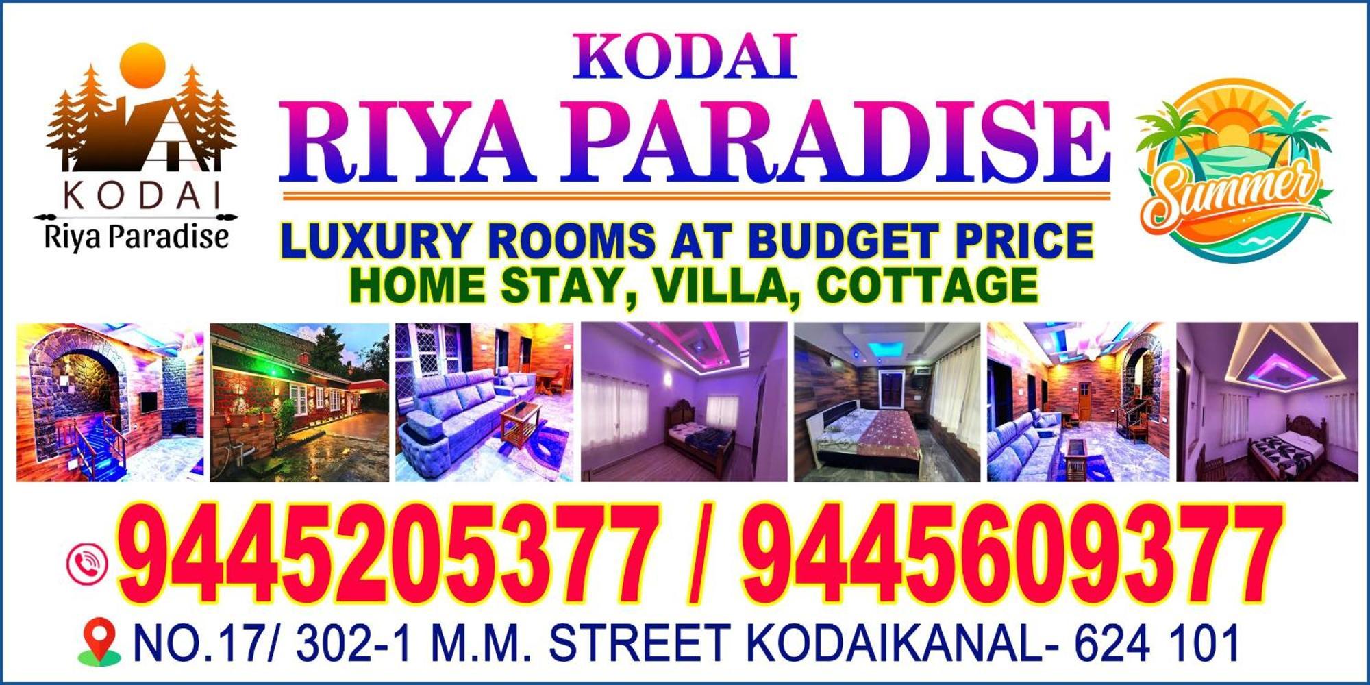 Kodai Riya Paradise Kodaikanal Exteriör bild
